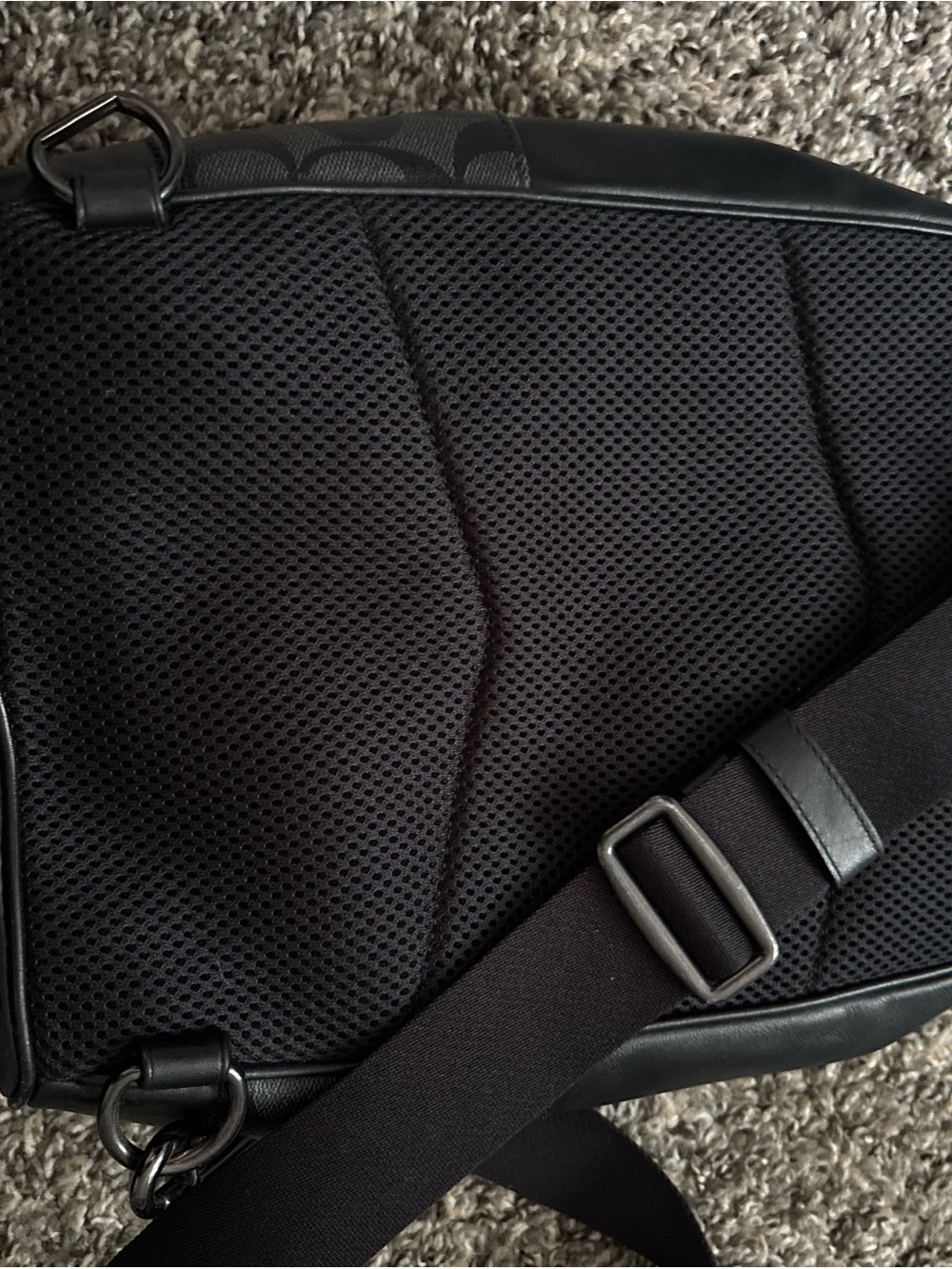 Coach  Signature Crossbody Sling Bag in Black/Gray - Picture 4 of 5